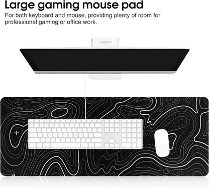 HoYiXi Mauspad XXL 800x300x3mm Gaming Mausmatte Schwarz