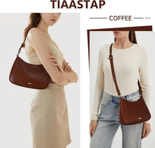 TIAASTAP Damen Handtasche Klein PU Leder Umhängetasche Y2K