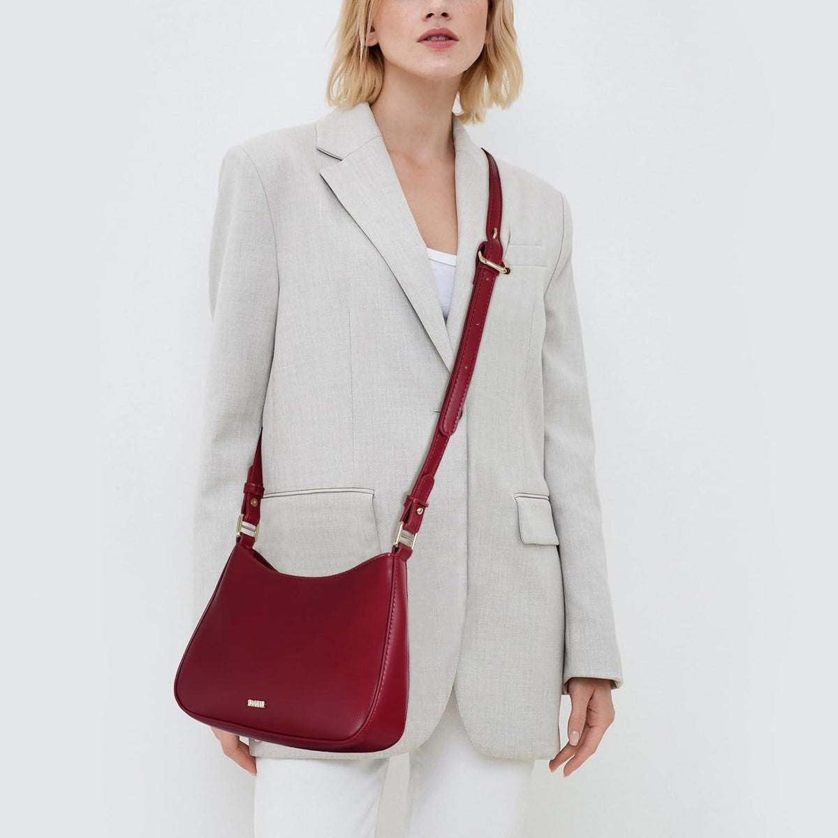 TIAASTAP Shoulder Bag Damen klein Hobo Bag Elegant Umhängetasche Rot