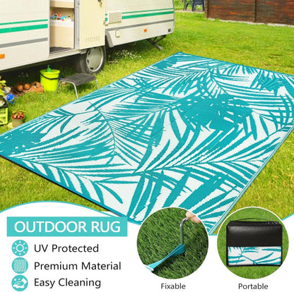Outdoor Teppich 150x245 cm Wetterfest Terrassenteppich Gartenteppich