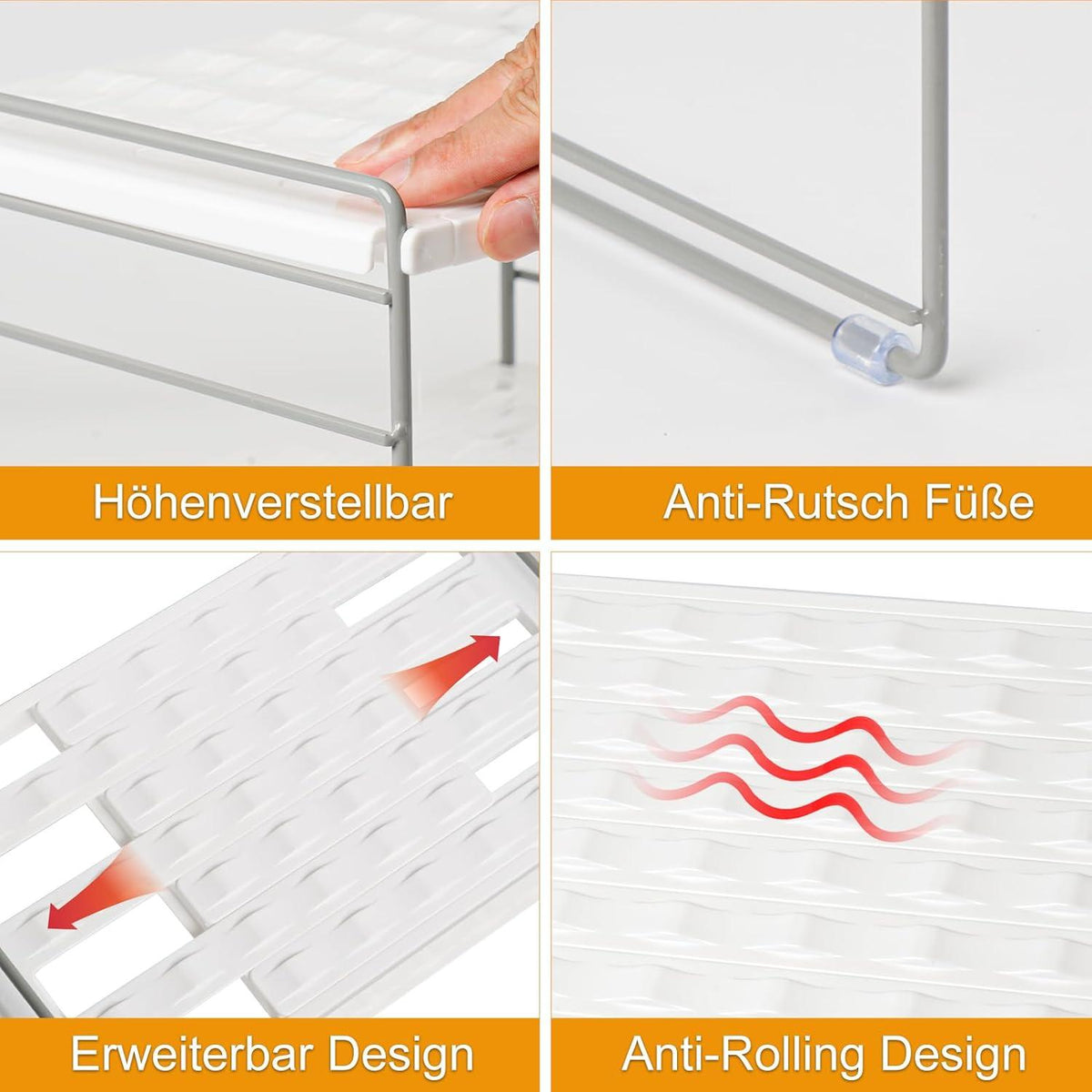 Flaschenregal Stapelbar Erweiterbar Flaschenhalter Kühlschrank Schrank