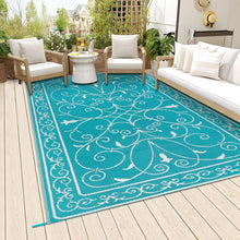 Outdoor Teppich Wetterfest Wendbar Leicht Balkon Garten Picknick