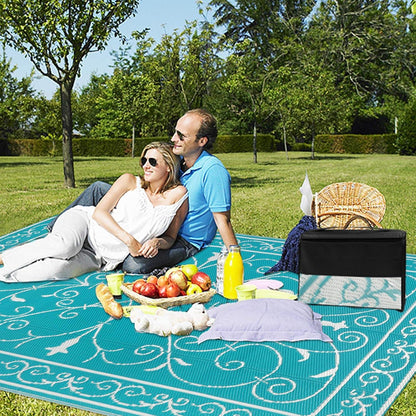 Terrassenteppich Wetterfest Outdoor Teppich Groß Gartenteppich Balkon 180x270cm