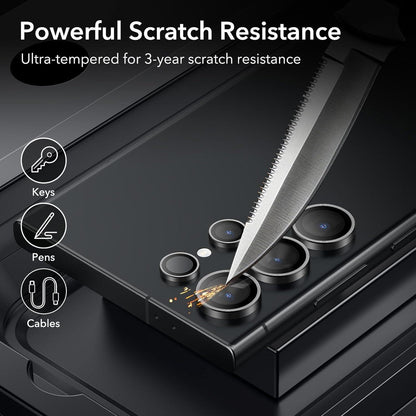 Samsung Galaxy S24 Ultra Kameraschutz | Linsenschutzfolien | Schwarz 2 Set