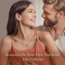 CDE Rosegold Herz Halskette 925 Sterling Silber Geburtsstein