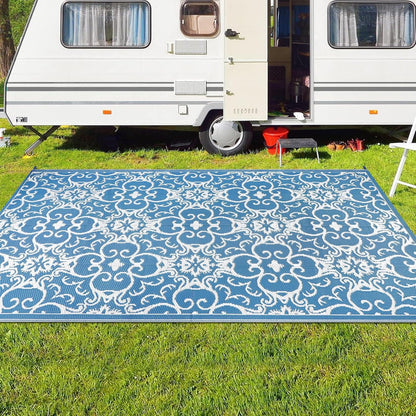 Outdoor Teppich 150x245cm Wetterfest Balkon Garten Terrasse Leicht