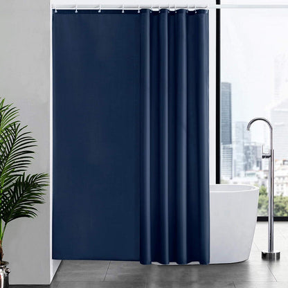 Duschvorhang Textil Anti-schimmel Wasserdicht 180x220 Blau mit Ringe