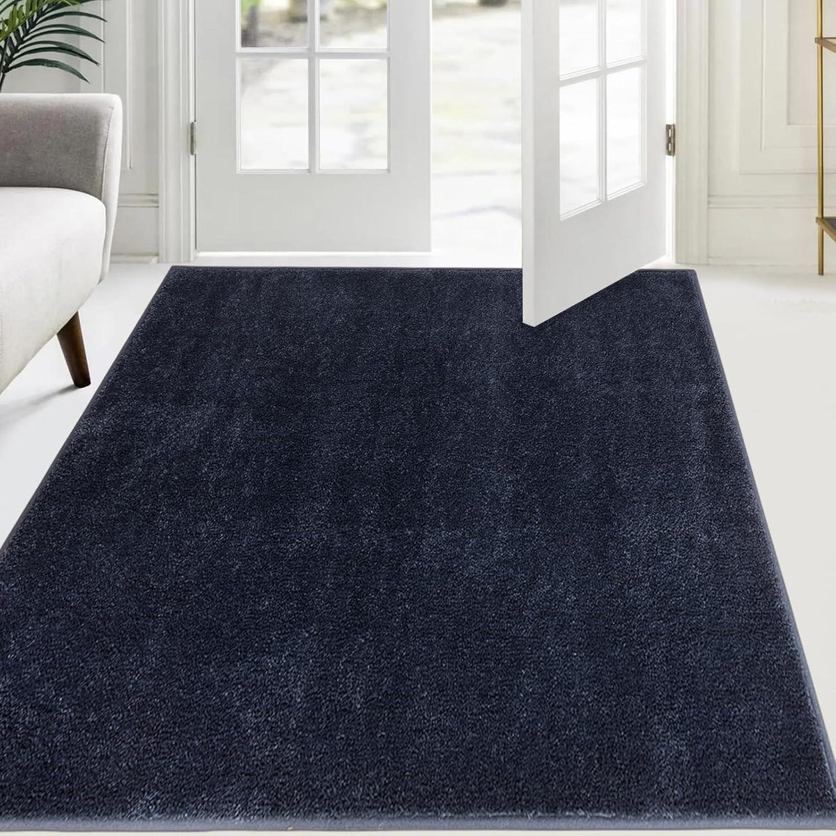 Schmutzfangmatte dunkelblau – rutschfest & waschbar 137x210 cm