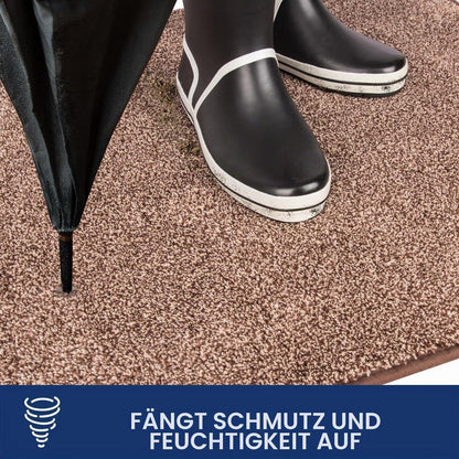 Schmutzfangmatte Braun 137x210 cm – Rutschfest & Waschbar