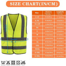 Sicherheitsweste reflektierend, 12 Farben, 4XL-5XL