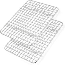 Auskühlgitter Set Edelstahl Kuchengitter Backgitter 24,8x18,9x1,8cm