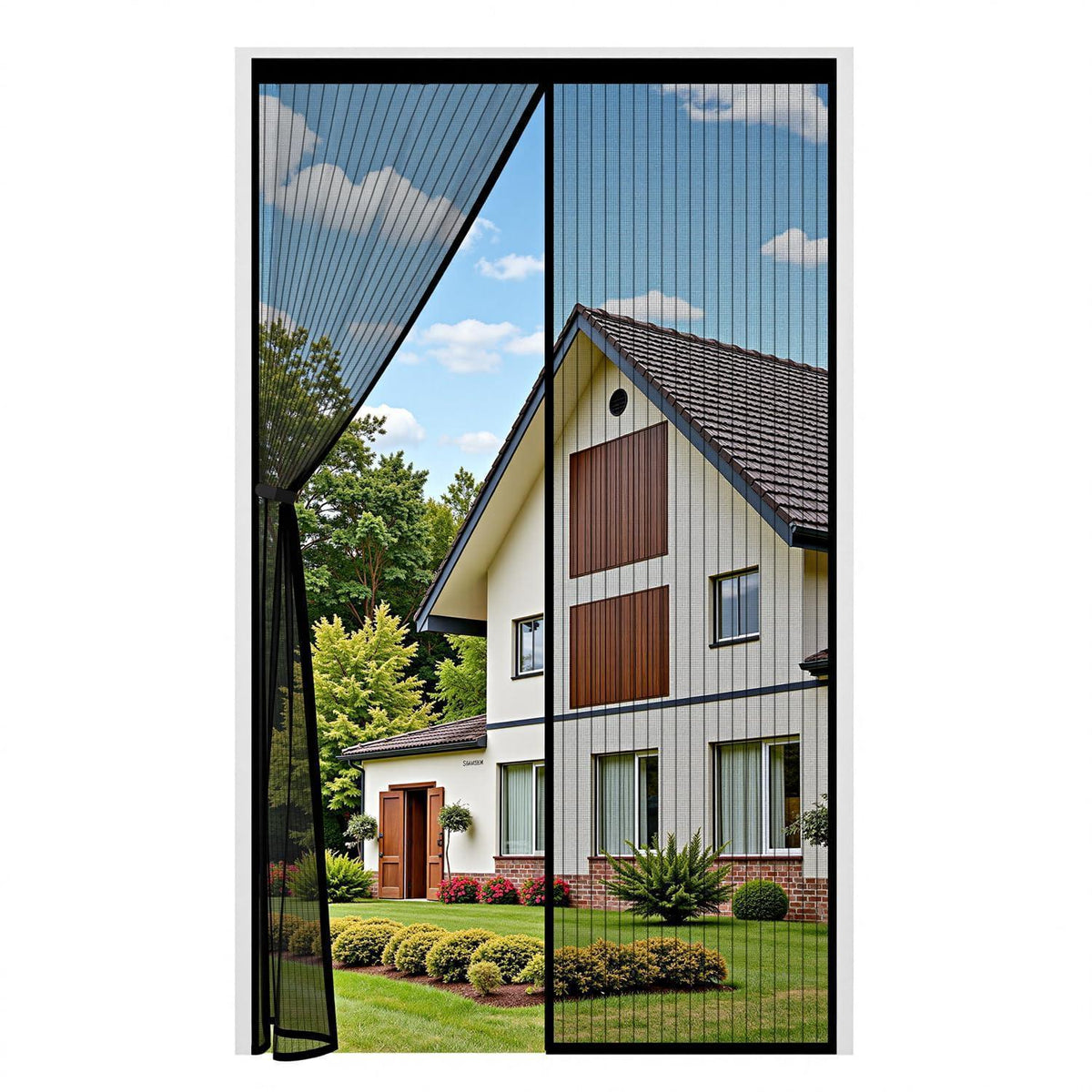 Fliegengitter Balkontür Magnet 90x190cm – Insektenschutz ohne Bohren