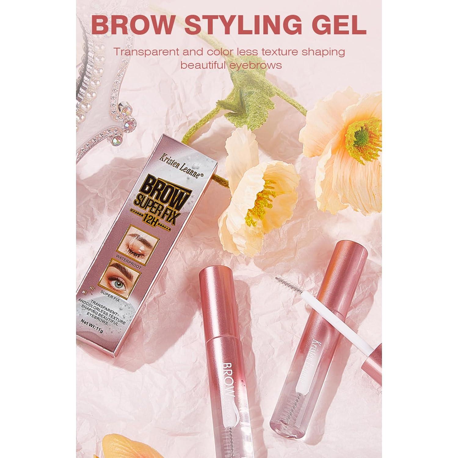 3D Augenbrauen Gel Waterproof Clear Brow Styling Smudge Proof Cruelty-Free Vegan