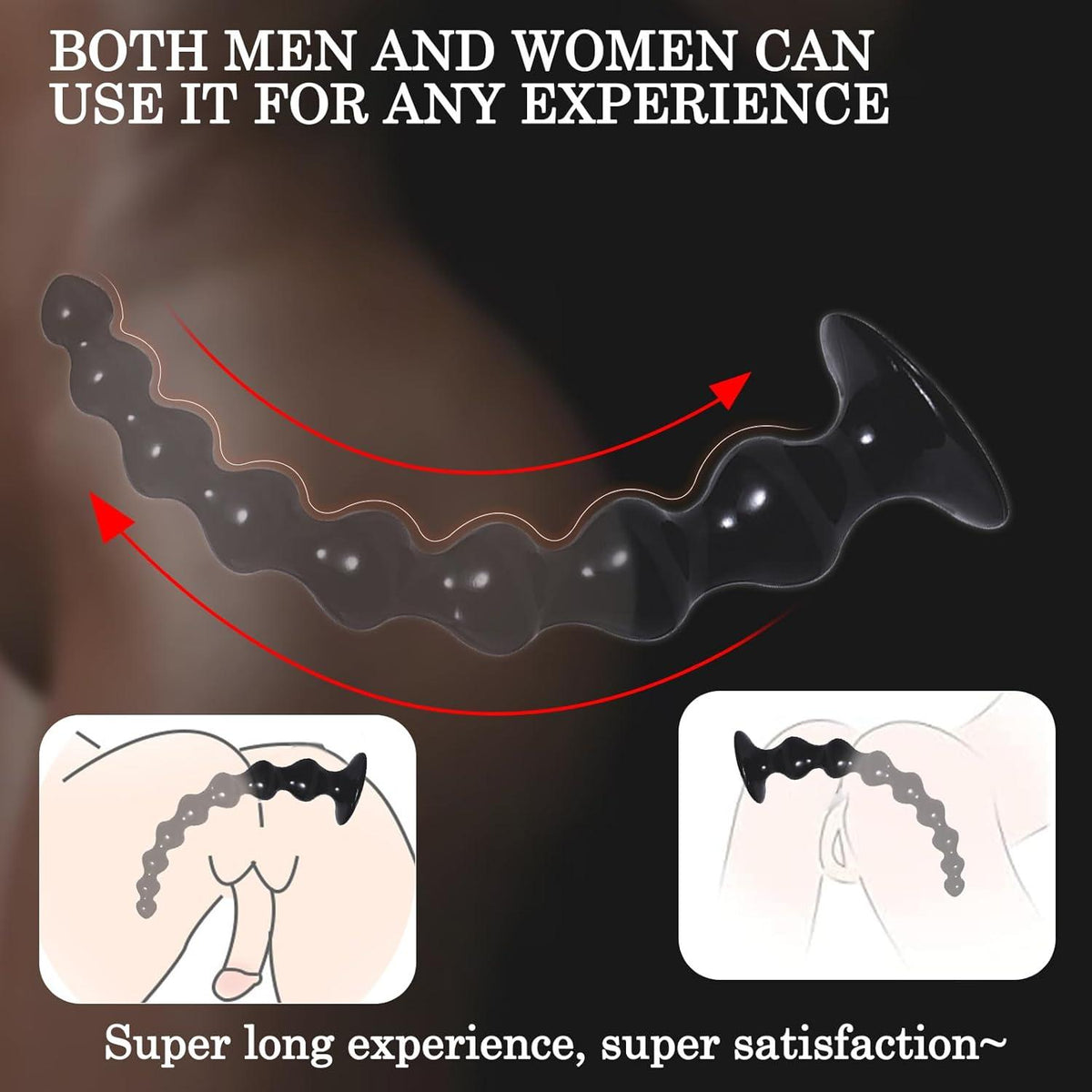 Anal Kette 250mm Silikon Analkugeln Analkette 8 Beads Dildo