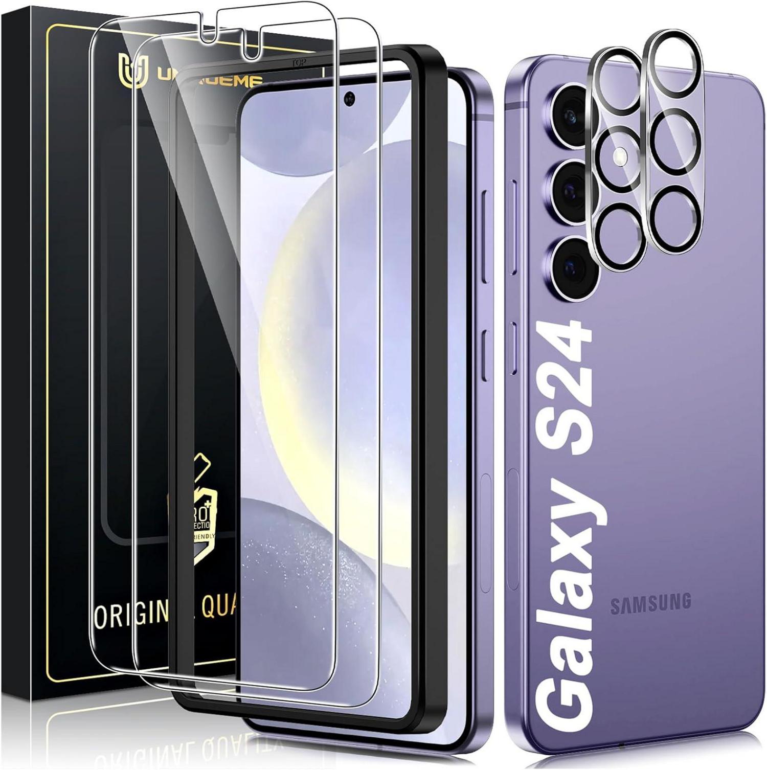 Schutzfolie Samsung Galaxy S24 Panzer Schutz Glas 4er Set