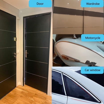 Chrom Zierleiste 5m | Selbstklebend, 8mm Universal Chromleiste für Auto
