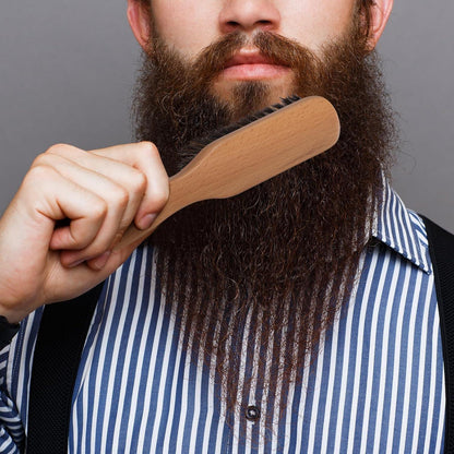 BESTOOL Haarbürste Wildschweinborsten Bartpflege Herren