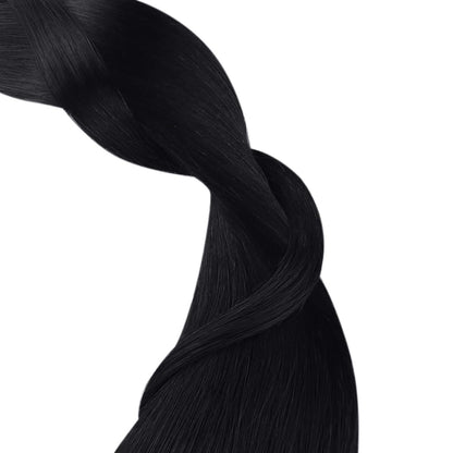 Echthaar Tape-in Extensions Schwarz - 45cm, 50g