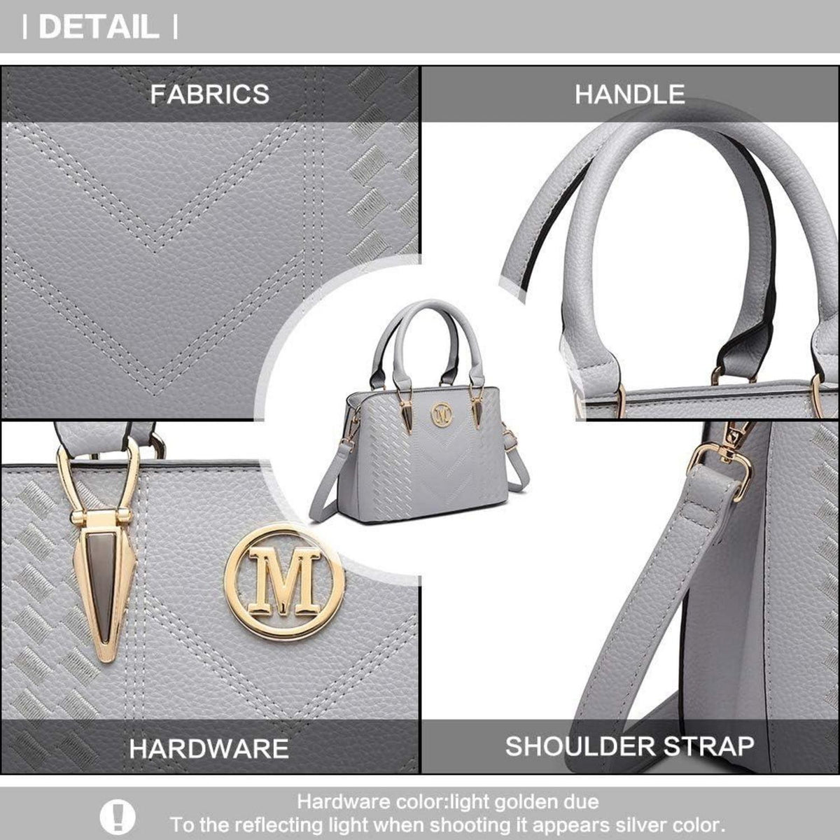 Moderne Damen Handtasche PU Leder Vintage Design
