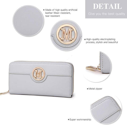 Damen Handtasche Miss Lulu Mittelgroß PU-Leder 27cm x 14cm x 19cm