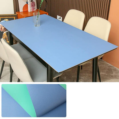 PU Tischdecke Wasserdicht Blaugrün 80x200cm Rechteck