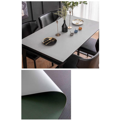 PU Tischdecke wasserdicht 85x150cm Grün Grau