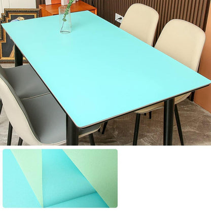 PU Tischdecke wasserdicht 85x180cm Grün Blau