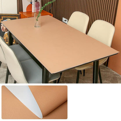 PU Tischdecke wasserdicht 90x200cm Khaki Grau