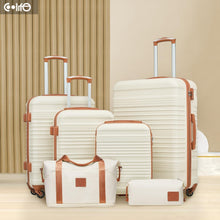 COOLIFE Koffer Set 6tlg ABS Hartschale Reisekoffer TSA 4