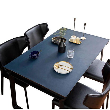 PU Tischdecke Wasserdicht Blau-Orange 70x180cm