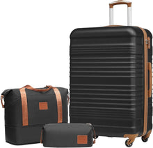 COOLIFE Koffer-Set ABS Hartschale 4 Rollen TSA-Schloss & Trolley