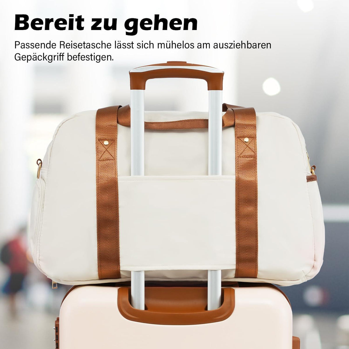 Hartschalen Koffer Set 6tlg Blau Braun TSA 4 Rollen Reisekoffer