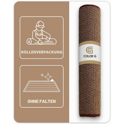 Fußmatte Braun 120x140cm – Rutschfest & Saugfähig für Innen & Außen