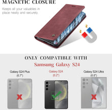 Samsung Galaxy S24 5G Handyhülle Premium Leder Flip Case