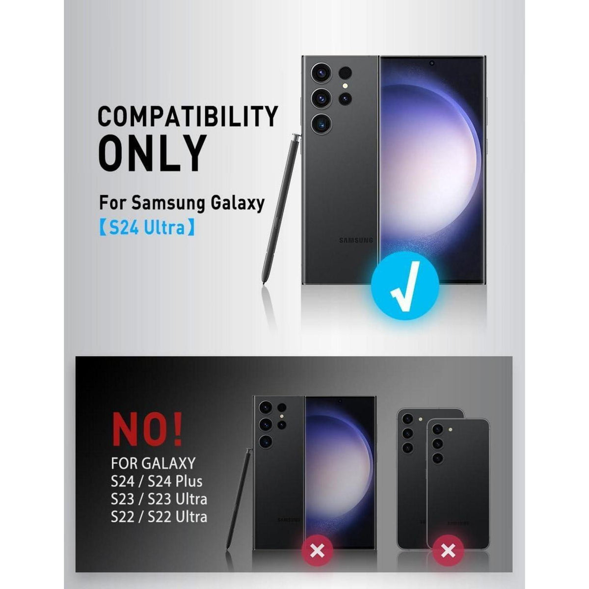 Hülle für Samsung Galaxy S24 Ultra mit MagSafe & Kamera-Ständer