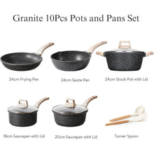 CAROTE Granit Antihaft-Töpfe und Pfannen-Set - Hohe