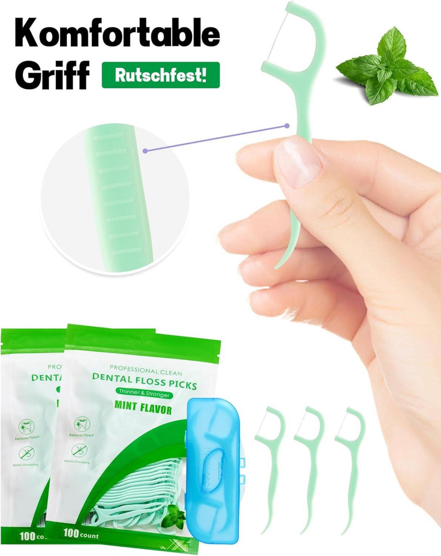 Zahnseide Sticks Minze Dental Floss Zahnreinigung 200 Stück