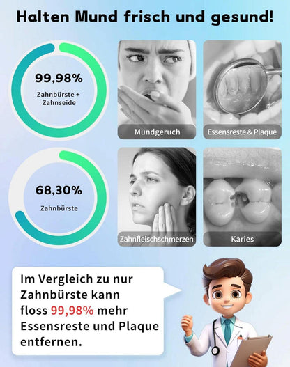 200er Zahnseide Stick Minze Dental Floss Zahnreinigung Sticks Zahnpflege