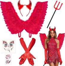 Teufel Kostüm Damen Mädchen Karneval Fasching Halloween