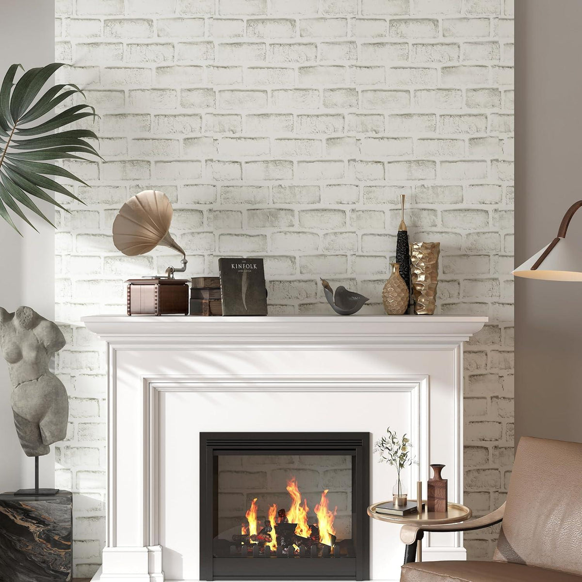 Selbstklebende Betontapete Steinoptik Beige 40cm x 2m - Möbelfolie