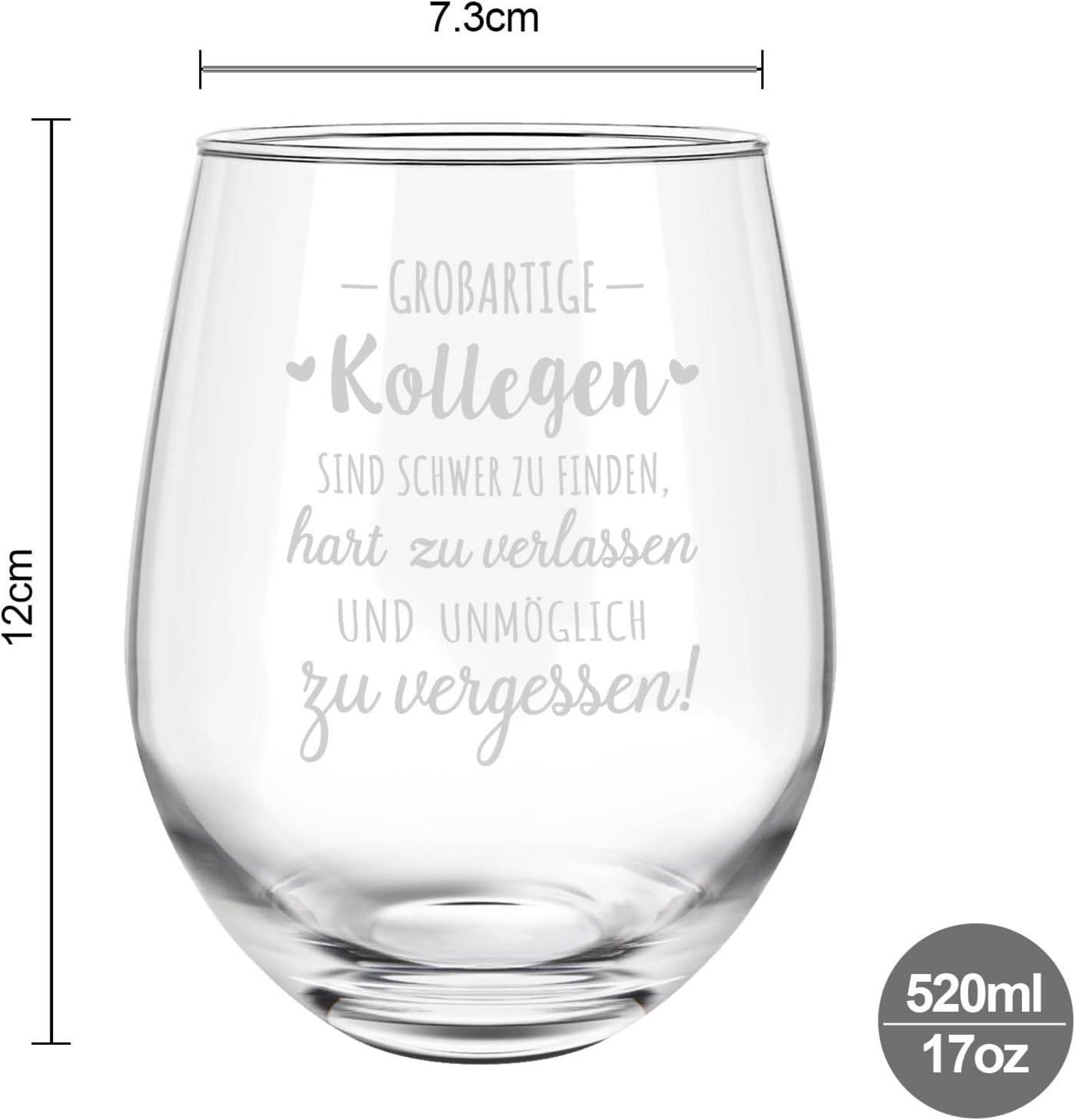 Joymaking Lustiges Abschiedsgeschenk Kollegen Weinglas 17oz Spruch