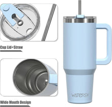 Isolierter Kaffeebecher 40oz Edelstahl Thermobecher blau mit