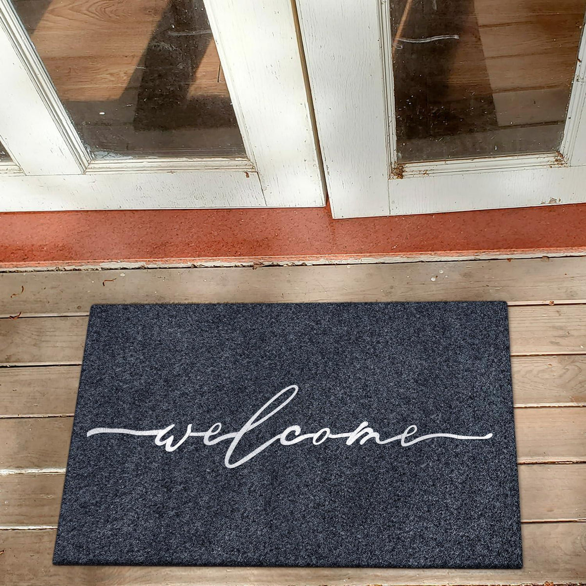Fußmatte Grau 70x45 cm – Anti-Rutsch & Schmutzabsorbierend