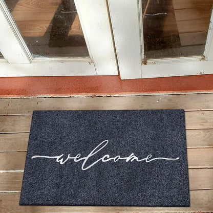 Fußmatte Grau 70x45 cm – Anti-Rutsch & Schmutzabsorbierend