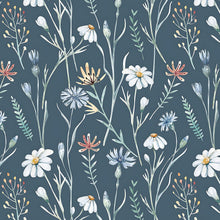 Selbstklebende Blumen Tapete Blau 41×300cm Vinyl Wasserdicht