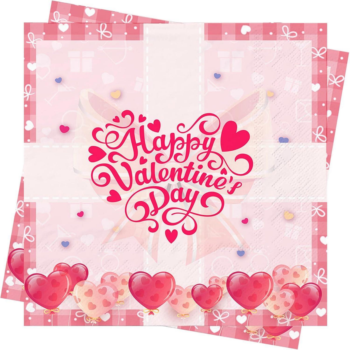 Valentinstag Papierservietten 40 Stück 33x33cm Servietten Hochzeit