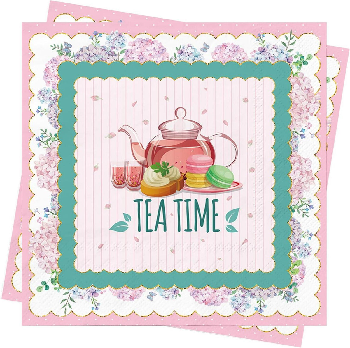 Servietten Blume Frühling Tischdeko 40Stück Papierservietten Napkins