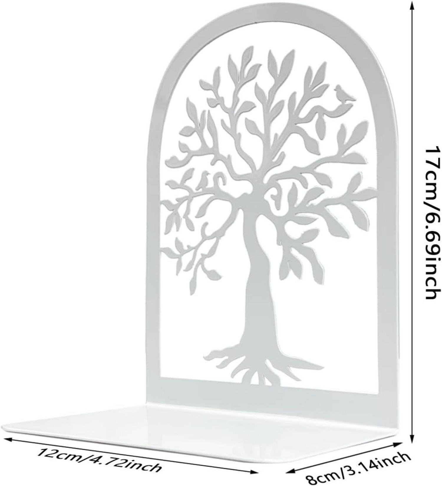 Qualsen Bücherstützen Metall Buchhalter Regal 17x12x8 cm (1