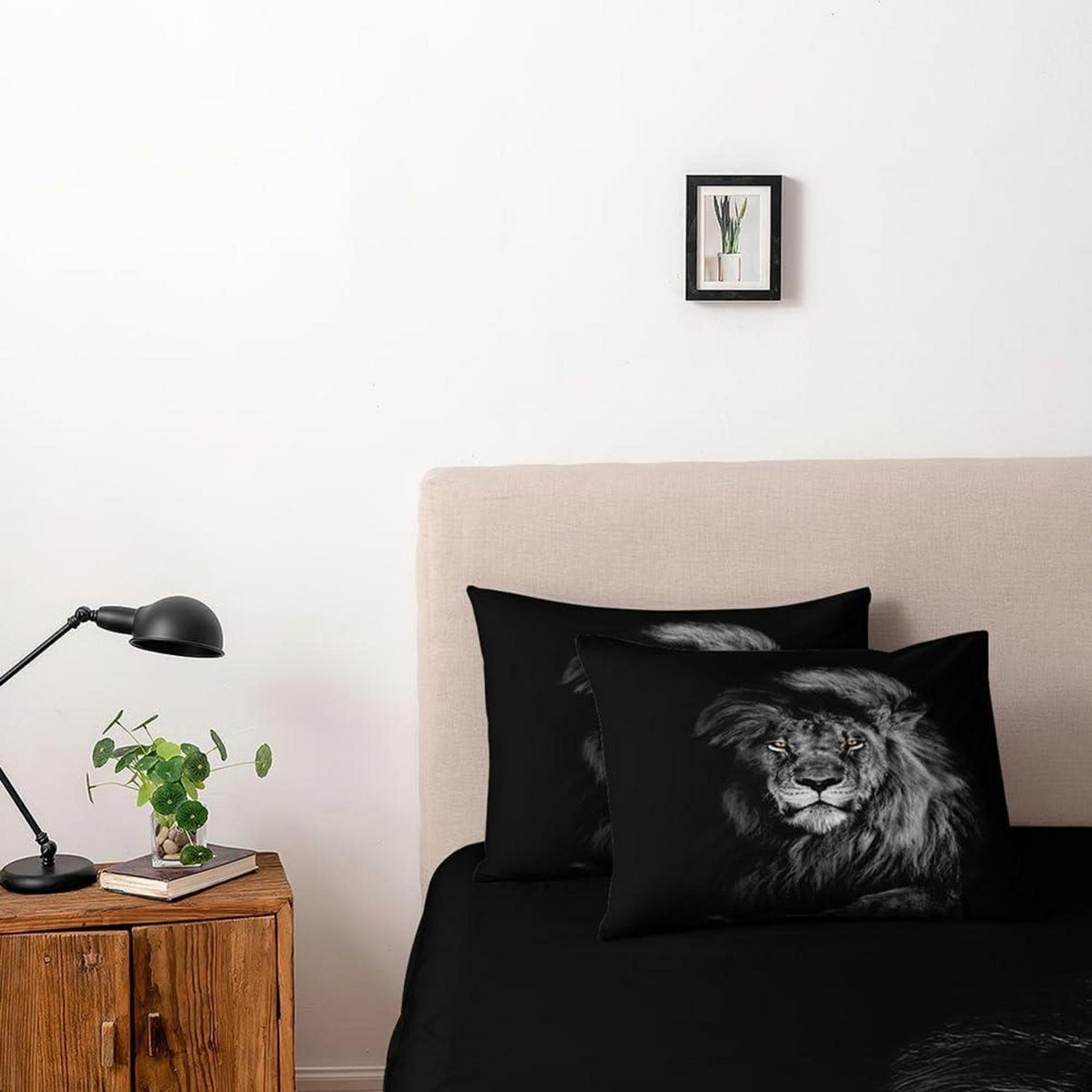 3D Löwen Bettwäsche Set 135x200cm - Weiche Mikrofaser