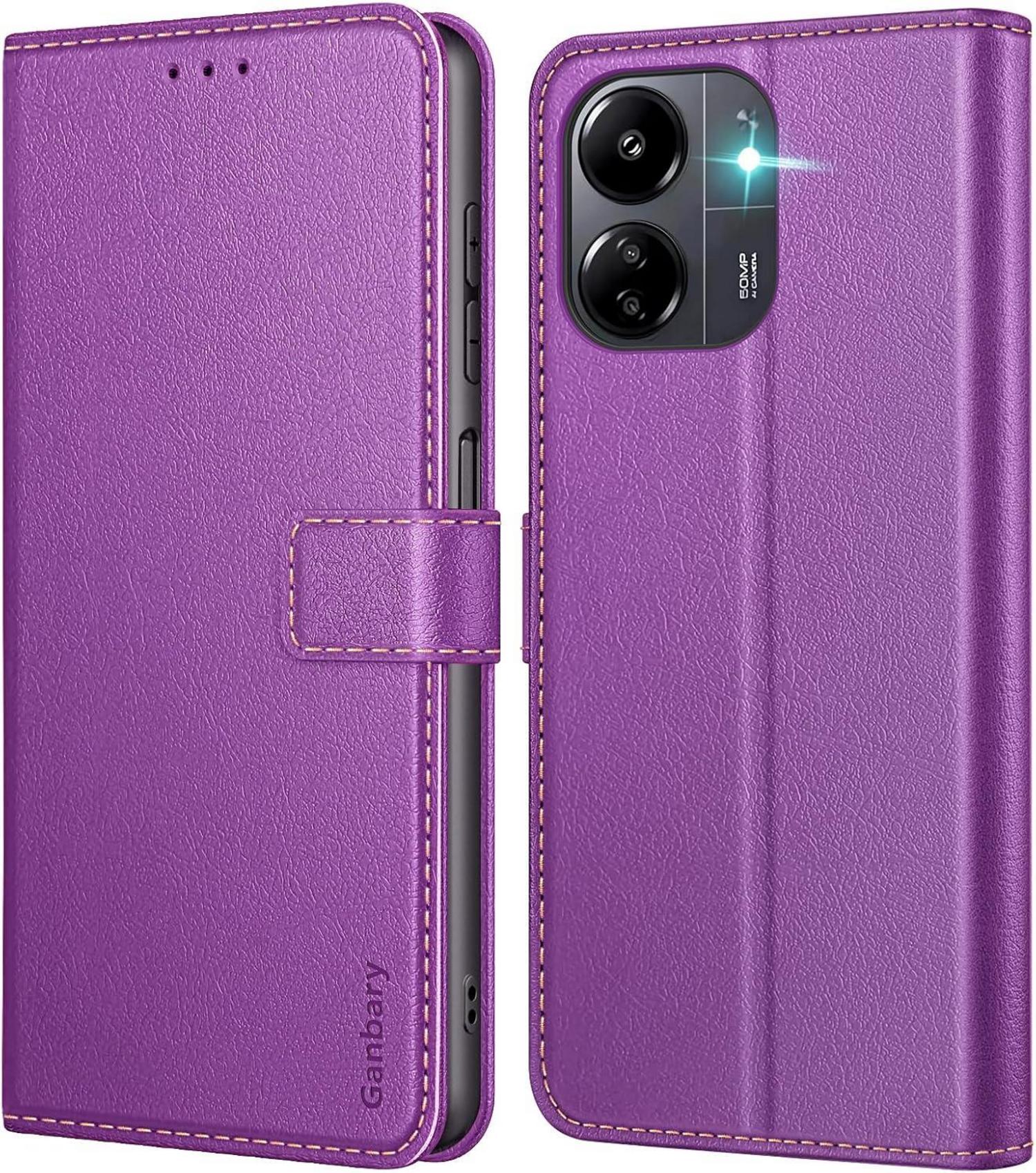 Handyhülle Xiaomi Redmi 13C Leder Klapphülle Kartenschlitze Magnet